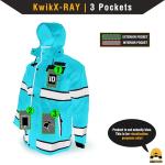 KwikSafety Hi-Vis Black Torrent Rain Jacket