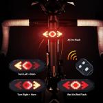 Wireless Bike Tail Light with Turn Signal Remote