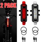 USB Rechargeable LED Bike Headlight and Taillight Set