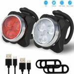 USB Rechargeable LED Bike Light Set