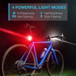 USB Rechargeable LED Bike Light Set