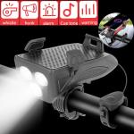 40000LM USB Rechargeable Bike Headlight and Power Bank