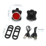 USB Rechargeable LED Bike Light Set
