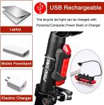 USB Rechargeable LED Bike Headlight and Taillight Set