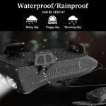 40000LM USB Rechargeable Bike Headlight and Power Bank