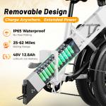 Aipas 20'' Folding Electric Bike 750W 62 Miles
