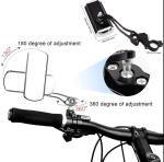 360° Rotating Bike Handlebar Rear View Mirrors