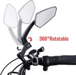 Bike Handlebar Mirrors – Rotatable Rear View Pair