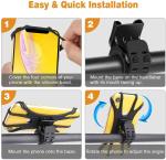 Detachable 360° Silicone Phone Mount for Bikes