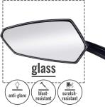 Bike Handlebar Mirrors – Rotatable Rear View Pair