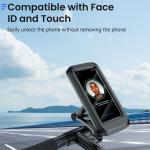 Waterproof Motorcycle Handlebar Phone Mount for Smartphones