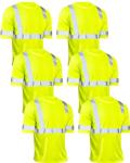 JaGely 6 Pack High Visibility Safety Shirts