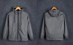 LZLRUN Reflective Hooded Windbreaker Jacket
