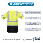 High Visibility Reflective Safety T-Shirt for Work