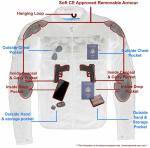 Men's Black Reflective Skull Motorcycle Jacket - XL