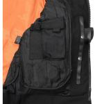 Men's Black Reflective Skull Motorcycle Jacket - XL