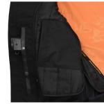 Men's Black Reflective Skull Motorcycle Jacket - XL