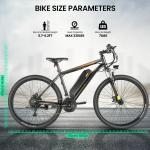 500W 27.5" Electric Mountain Bike with 21 Speeds