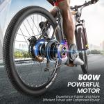 500W 27.5" Electric Mountain Bike with 21 Speeds