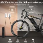 500W 27.5" Electric Mountain Bike with 21 Speeds