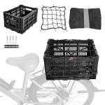 Axiniu Foldable Rear Bike Basket and Rack