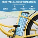 MOONCOOL 700W Peak Electric City Cruiser Ebike