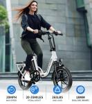 Peak 630W Folding Electric Bike with Suspension