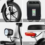 Folding Electric Bike 35 Miles Range 20MPH