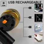 USB Rechargeable LED Bike Light Set