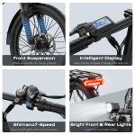 20" Electric Folding Bike 750W 48V Commuter