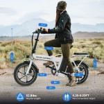 Folding Electric Bike 35 Miles Range 20MPH