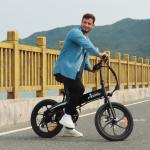 850W Folding Electric Bike for Adults - Blue