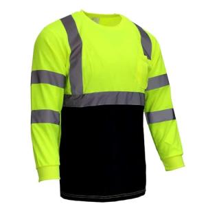 XIAKE RT003 Men's Reflective Safety T-Shirt, Yellow