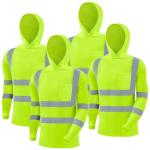 Amylove 4 Pack Reflective Safety Hooded T-Shirts
