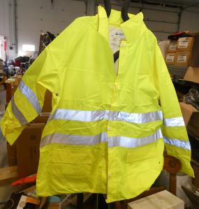 4XL Hi-Vis Safety Gear Set: Jacket, Hood, Pants, Tee