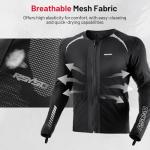 Men's CE Armor Mesh Motorcycle Jacket with Reflective Strips