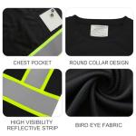 Hi-Vis Quick Dry Safety T-Shirts with Pocket