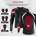 Men's CE Armor Mesh Motorcycle Jacket with Reflective Strips