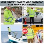 Amylove 4 Pack Reflective Safety Hooded T-Shirts