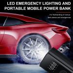 150PSI Portable Bike Air Pump with Gauge & Light