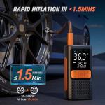 Rechargeable 150PSI Air Pump with Digital Gauge