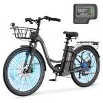 MOPHOTO 26" 700W 7-Speed Adult Electric Bike