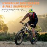 26" Electric Off-Road Bike 3000W 52V 20Ah