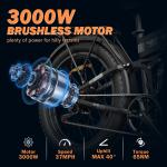 26" Electric Off-Road Bike 3000W 52V 20Ah