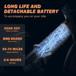 26" Electric Off-Road Bike 3000W 52V 20Ah