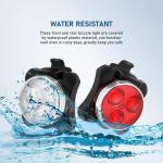USB Rechargeable LED Bike Light Set 900000LM
