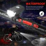 USB Rechargeable LED Bike Headlight and Taillight Set