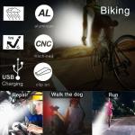 USB Rechargeable LED Bike Light Set 900000LM