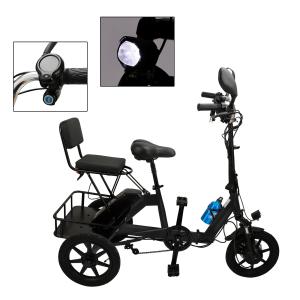 Adult Electric Folding Trike with Three Wheels