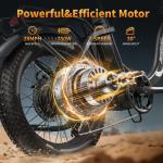 Paselec 20" Folding Fat Tire Electric Bike